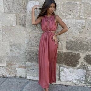 Zara Rose Pink Midi Dress